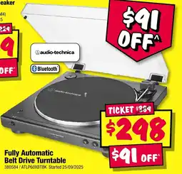 JB Hi-Fi Fully automatic belt drive turntable offer