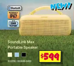 JB Hi-Fi Soundlink max portable speaker offer