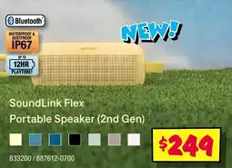 JB Hi-Fi Soundlink flex portable speaker offer
