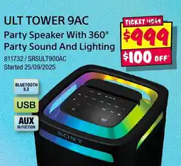 JB Hi-Fi Ult tower 9ac party speaker offer