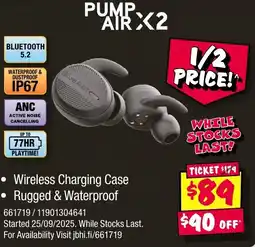 JB Hi-Fi Pump air x2 offer