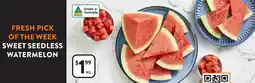 Foodworks Sweet seedless watermelon offer