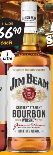 Cellarbrations Jim Beam White Label Bourbon Whiskey offer