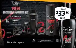 Cellarbrations Tia Maria Liqueur offer