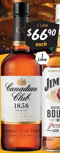 Cellarbrations Canadian Club Original Whiskey offer