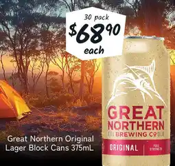 Cellarbrations Great Northern Original Lager Block Cans offer