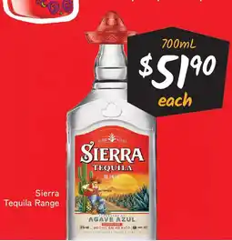 Cellarbrations Sierra Tequila Range offer