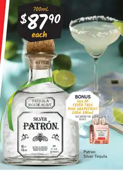 Cellarbrations Patron Silver Tequila offer