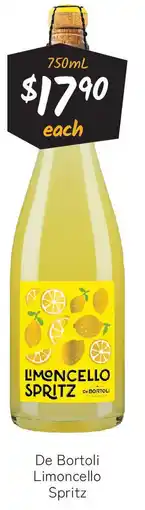 Cellarbrations De Bortoli Limoncello Spritz offer