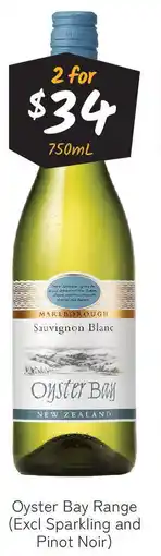 Cellarbrations Oyster Bay Range (Excl Sparkling and Pinot Noir) offer