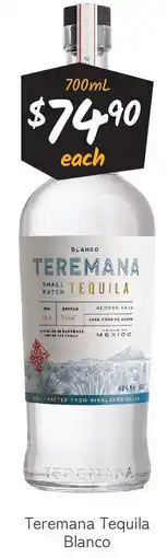 Cellarbrations Teremana Tequila Blanco offer