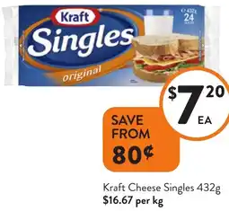 Foodworks Kraft Cheese Singles offer