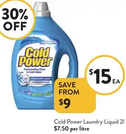 Foodworks Cold Power Laundry Liquid offer