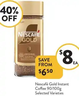 Foodworks Nescafé Gold Instant Coffee offer