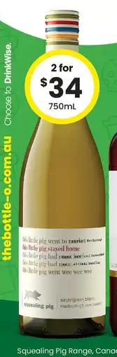 The Bottle O Squealing pig range offer