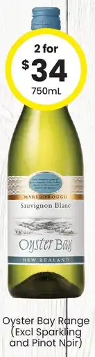 The Bottle O Oyster bay range (excl sparkling and pinot noir) offer