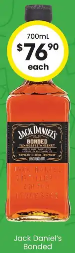 The Bottle O Jack daniel's bonded offer