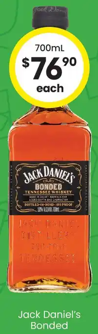 The Bottle O Jack daniel's bonded offer
