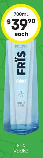 The Bottle O Fris vodka offer