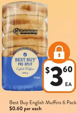 Foodworks Best Buy English Muffins offer