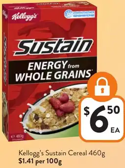 Foodworks Kellogg's Sustain Cereal offer