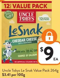 Foodworks Uncle Tobys Le Snak offer
