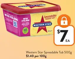 Foodworks Western Star Spreadable Tub offer