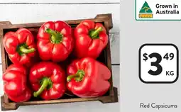 Foodworks Red Capsicums offer