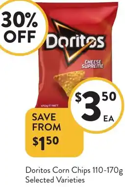 Foodworks Doritos Corn Chips offer