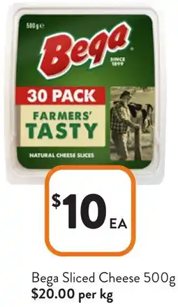 Foodworks Bega Sliced Cheese offer