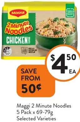 Foodworks Maggi 2 Minute Noodles offer
