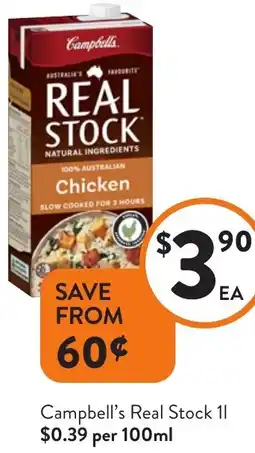 Foodworks Campbell's Real Stock offer