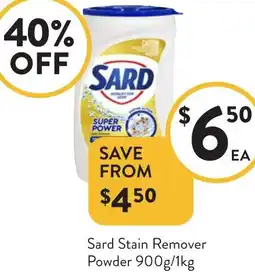 Foodworks Sard Stain Remover Powder offer