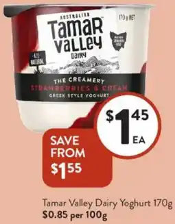 Foodworks Tamar Valley Dairy Yoghurt offer