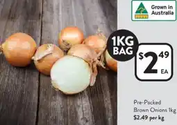 Foodworks Pre-Packed Brown Onions offer