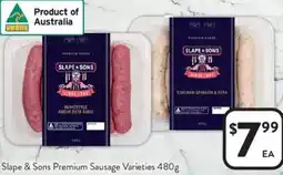 Foodworks Slape & Sons Premium Sausage Varieties offer