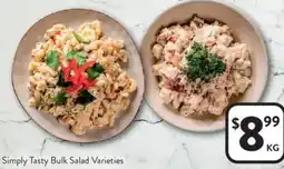 Foodworks Simply Tasty Bulk Salad Varieties offer