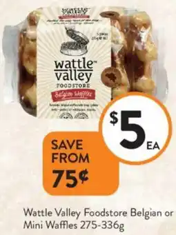 Foodworks Wattle Valley Foodstore Belgian or Mini Waffles offer