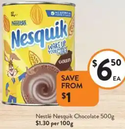 Foodworks Nestlé Nesquik Chocolate offer