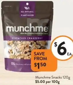 Foodworks Munchme Snacks offer