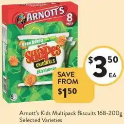 Foodworks Arnott's Kids Multipack Biscuits offer