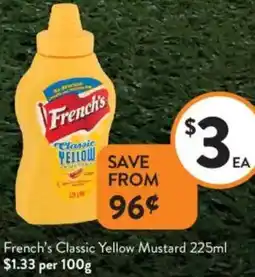 Foodworks French's Classic Yellow Mustard offer