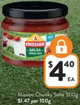 Foodworks Mission Chunky Salsa offer