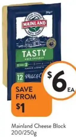 Foodworks Mainland Cheese Block offer