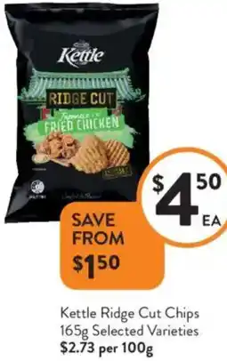 Foodworks Kettle Ridge Cut Chips offer