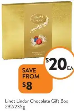 Foodworks Lindt Lindor Chocolate Gift Box offer