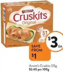 Foodworks Arnott's Cruskits offer