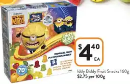 Foodworks Iddy Biddy Fruit Snacks offer