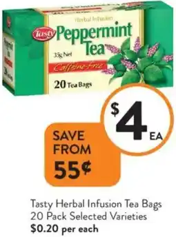 Foodworks Tasty Herbal Infusion Tea Bags offer