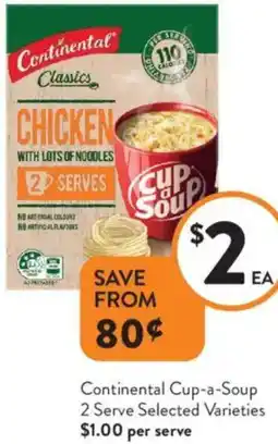Foodworks Continental Cup-a-Soup offer